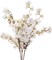 Set of 3 Silk Cherry Blossom Branches – Artificial Cherry Blossom Stems for Vase Arrangements, Faux Flowers for Wedding, Home, and Party Decor